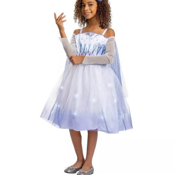 Disguise Costumes Girls Disney Frozen Elsa Deluxe Light Up Costume